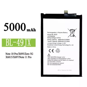 Oriģināls baterija BL-49JX priekš Infinix Note 10 Pro / Note 11 Pro / Zero 5G