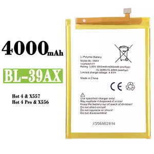 Oriģināls baterija BL-39AX priekš Infinix Hot 4 /Hot 4 Pro