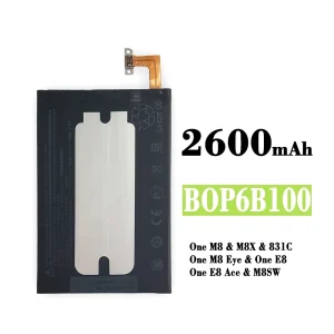 Oriģināls baterija B0P6B100 BOP6B100 priekš HTC One M8 / One E8