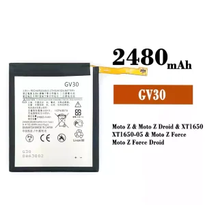 Oriģināls baterija GV30 priekš Motorola Moto Z / Moto Z Droid / Moto Z Force / Moto Z Force Droid