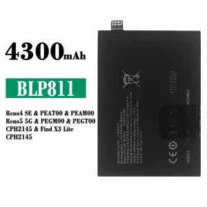 Oriģināls baterija BLP811 priekš OPPO Reno 4 SE / Reno 5 5G / Find X3 Lite