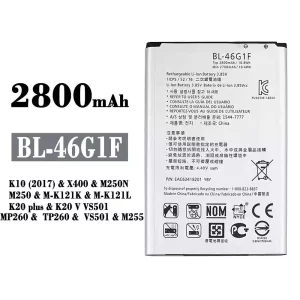 Oriģināls baterija BL-46G1F priekš LG K10 (2017) / K20 plus