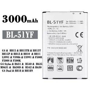 Oriģināls baterija BL-51YF priekš LG G4 /G4 Stylus / G4 Dual