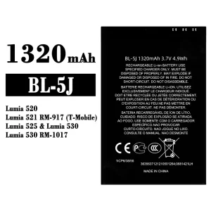 Oriģināls baterija BL-5J priekš Nokia Lumia 520 Lumia 521  Lumia 525 Lumia 530