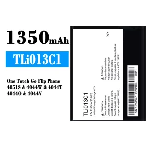 Oriģināls baterija TLi013C1 priekš Alcatel One Touch Go Flip Phone 4051S/4044W/4044T/4044O/4044V