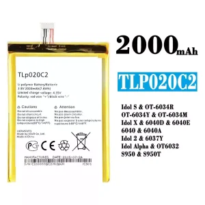 Oriģināls baterija TLp020C2 priekš Alcatel Idol S/Idol X/IDOL 2 /IDOL ALPHA