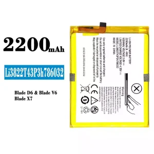 Oriģināls baterija Li3822T43P3h786032 priekš ZTE Blade D6/Blade V6/Blade X7