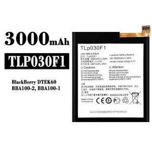 Oriģināls baterija TLP030F1 priekš BlackBerry DTEK60/BBA100/BBA100-1/BBA100-2