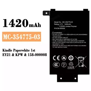 Oriģināls baterija MC-354775-03 priekš Amazon Kindle Paperwhite 1st /158-000008