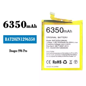 Oriģināls baterija BAT20ZN1296350 priekš Doogee S96 Pro