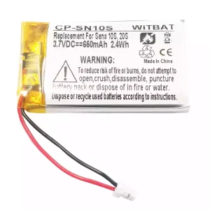 Austiņu baterija Sena 10S,20S,Sena 30K SP46,Sena Tufftalk Lite,Sena 10S-01,Sena 20s-01,Sena 20s evo,Sena 30K-01D,802540