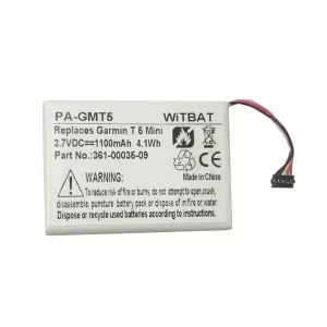 Oriģināls baterija priekš Garmin T 5 Mini,TT 15 Mini GPS,361-00035-09