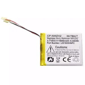 Oriģināls baterija priekš SONY NW-ZX2,LIS1559HNPC